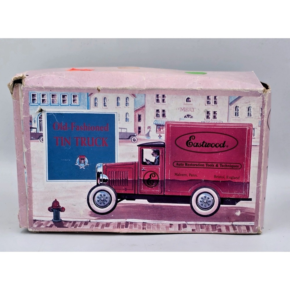 Vintage Eastwood Old-Fashioned Tin Truck 1993 Auto Restoration Tools Collectible